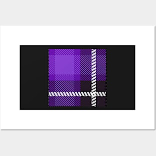 Purple Plaid Posters and Art